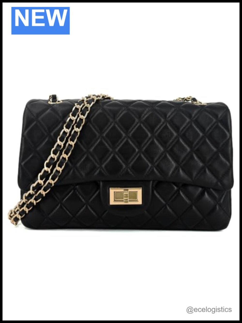Quilted Lambskin Leather Crossbody Bag for Women, Single Flap Shoulder Purse